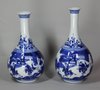 X741 Pair of Chinese blue and white vases, Kangxi (1662-1722)