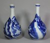 X742 Pair of Chinese blue and white vases, Kangxi (1662-1722)