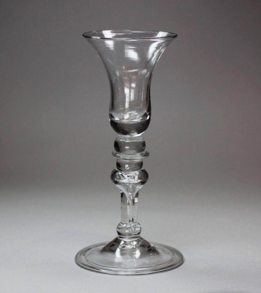 X749 A baluster wine glass, circa 1730