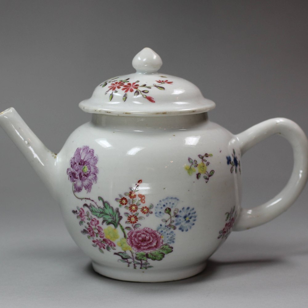X756 Teapot decorated in London, Qianlong (1736-95)