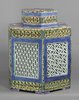 X774 Famille rose reticulated caddy and cover, Qianlong (1736-95)