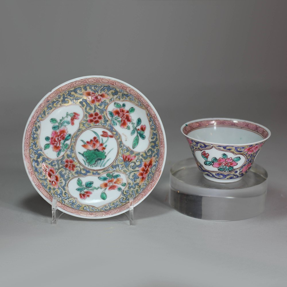 X797 Famille rose teabowl and saucer, Yongzheng (1723-35)