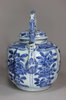 X800 Blue and white kraak wine pot and cover, Wanli (1573-1619)