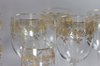 X815 Set of eight wine glasses with gilded decoration 