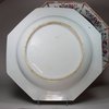 X850 Pair of Chinese octagonal famille rose dishes