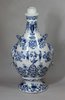 X853 Rare Dutch Delft blue and white flask by Adrianus Kocks