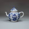 X860 Blue and white miniature teapot and cover