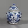 X860 Blue and white miniature teapot and cover