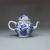 X860 Blue and white miniature teapot and cover