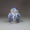 X860 Blue and white miniature teapot and cover