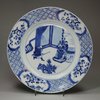 X867 Blue and white plate, Kangxi (1662-1722)