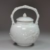 X877 Rare Chinese blanc de chine pot and cover