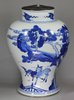 X878 Blue and white baluster vase, Kangxi (1662-1722)