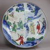 X884 Polychrome 'Immortal' dish, Shunzhi (1644-1661)