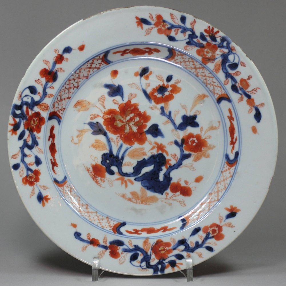 X890A Imari plate, Qianlong (1736-95)