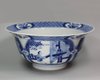 X949 Blue and white bowl,  Kangxi (1662-1722)