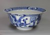 X949 Blue and white bowl,  Kangxi (1662-1722)