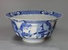 X949 Blue and white bowl,  Kangxi (1662-1722)