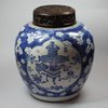 X95 Blue and white ginger jar, c. 1700, Kangxi (1662-1722)