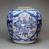 X95 Blue and white ginger jar, c. 1700, Kangxi (1662-1722)