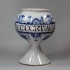 X972 English delft wet drug jar, circa 1720