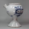 X972 English delft wet drug jar, circa 1720