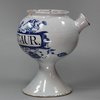 X972 English delft wet drug jar, circa 1720