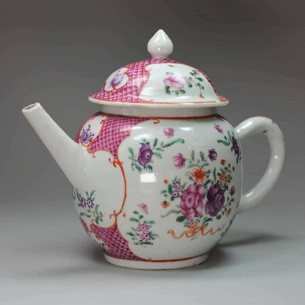 N841 Famille rose teapot, Qianlong (1736-95)