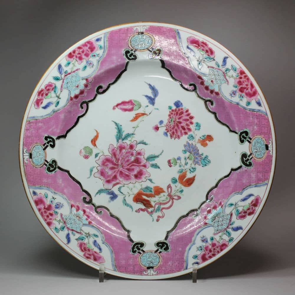 P184 Famille rose charger, Qianlong (1736-95)