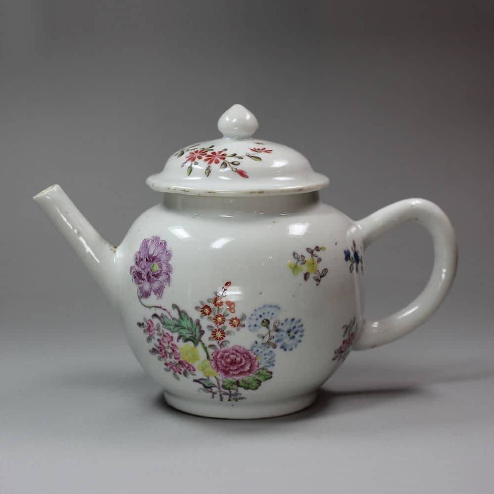 X756 Teapot decorated in London, Qianlong (1736-95)