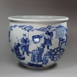 Blue and white jardinière, Kangxi (1662-1722)