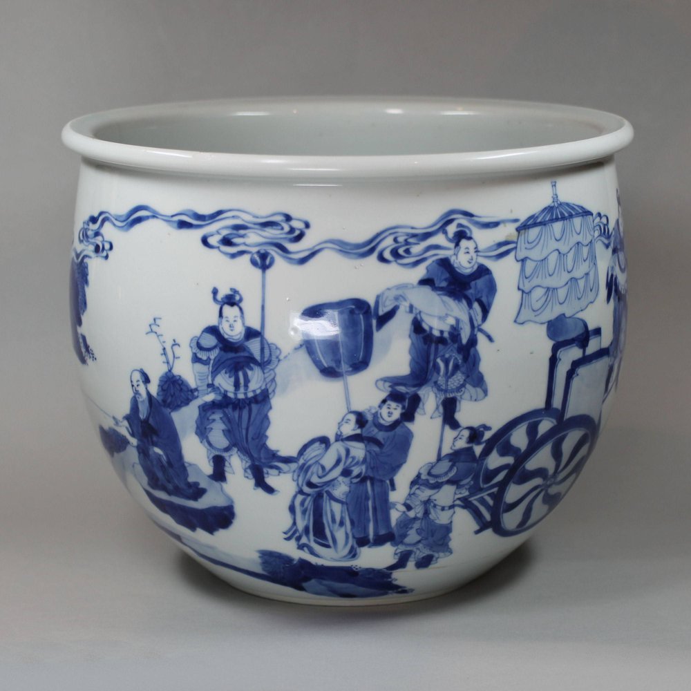 Y144 Blue and white jardinière, Kangxi (1662-1722)