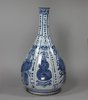 Y186 Blue and white kraak bottle vase, Wanli (1573-1619)