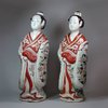 Y215 Pair of Japanese Imari figures of Bijin 'beauty', Edo period