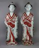 Y215 Pair of Japanese Imari figures of Bijin 'beauty', Edo period