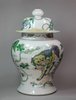 Y242 Famille verte vase and cover, Kangxi (1662-1722)