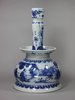 Y248 Chinese blue and white transitional candlestick, Chongzhen (1628-43), decorated with, height: condition: