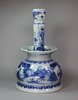 Y248 Chinese blue and white transitional candlestick, Chongzhen (1628-43), decorated with, height: condition: