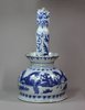 Y248 Chinese blue and white transitional candlestick, Chongzhen (1628-43), decorated with, height: condition: