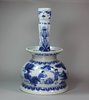 Y248 Chinese blue and white transitional candlestick, Chongzhen (1628-43), decorated with, height: condition: