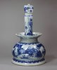 Y248 Chinese blue and white transitional candlestick, Chongzhen (1628-43), decorated with, height: condition: