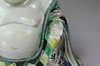 Y258 Famille verte biscuit figure of the laughing Budai/Hotei