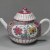 Y273 Chrysanthemum famille-rose teapot, Yongzheng (1723-1735)