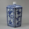 Y315 Japanese blue and white sake flask, c.1681