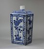 Y315 Japanese blue and white sake flask, c.1681