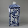 Y315 Japanese blue and white sake flask, c.1681
