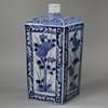 Y315 Japanese blue and white sake flask, c.1681