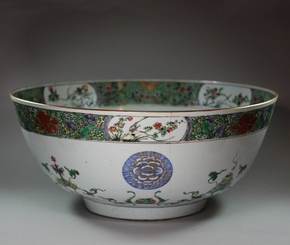 Y316 Famille verte punch bowl, Kangxi (1662-1722)