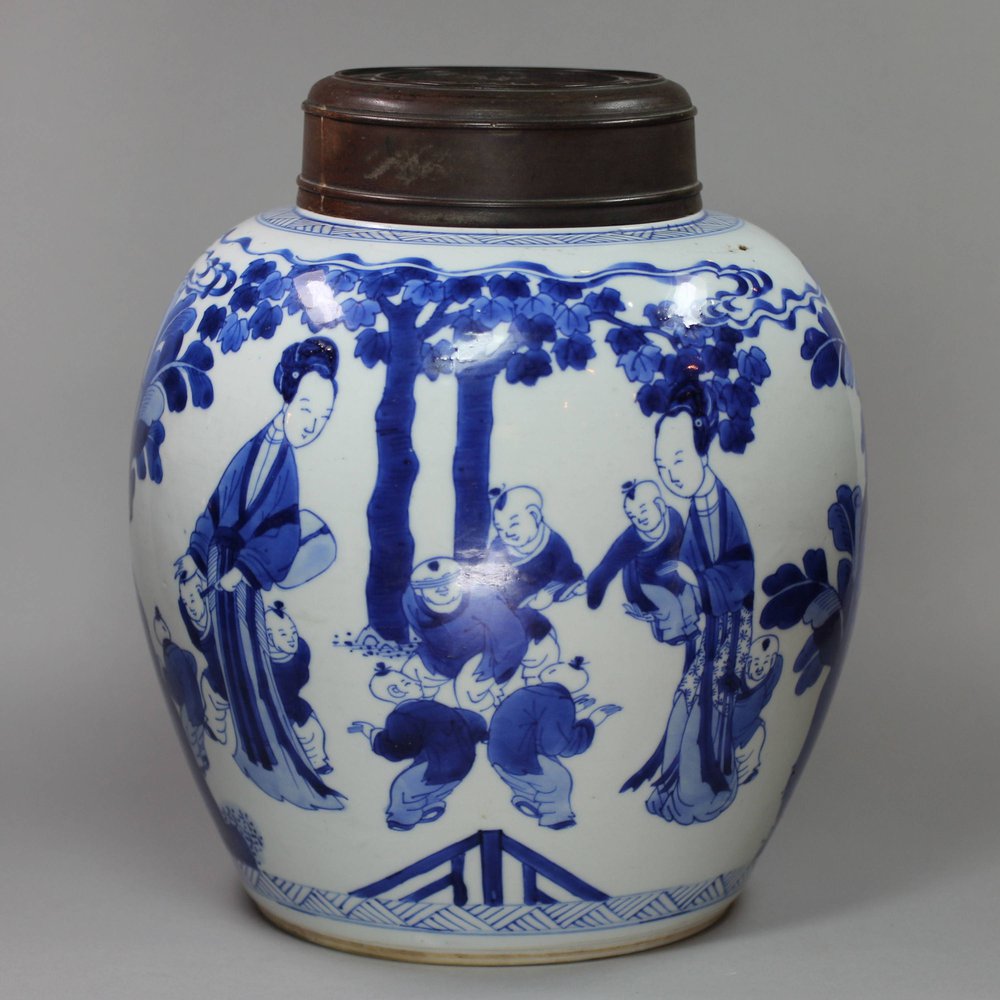 Y326 Blue and white ginger jar, Kangxi (1662-1725)