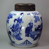 Y326 Blue and white ginger jar, Kangxi (1662-1725)